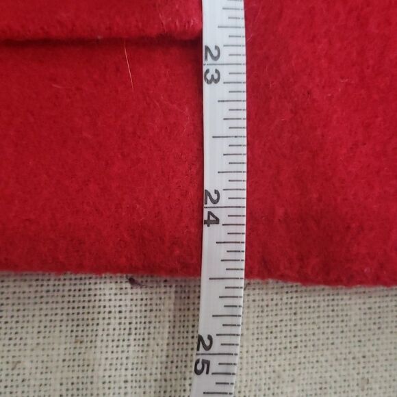 Old Navy Pea Coat Womens sz Medium Wool Blend Hooded Toggle Red - Picture 6 of 9